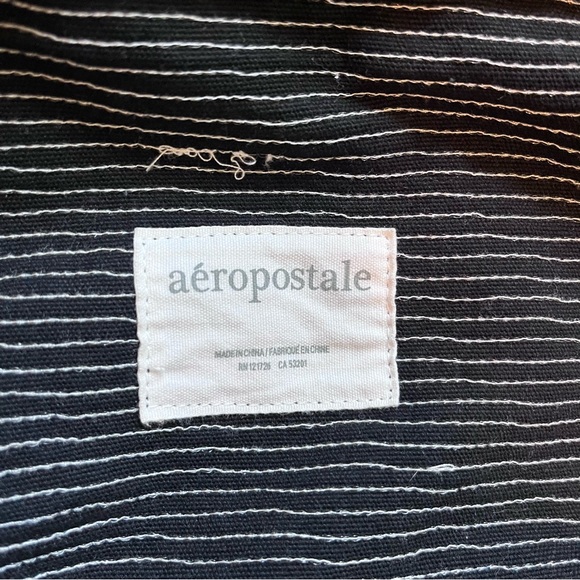 aéropostale black sequin canvas weekender bag - Picture 3 of 11